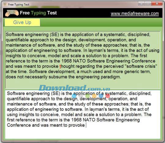 Free Typing Test