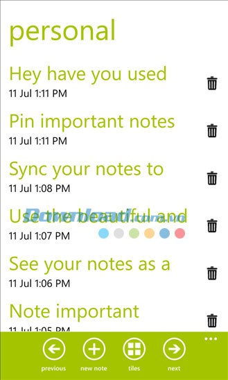 Note It for Windows Phone