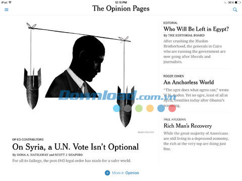 Đọc tin toàn màn hình