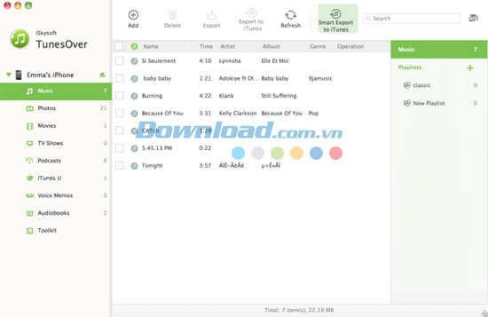 iSkysoft TunesOver for Mac