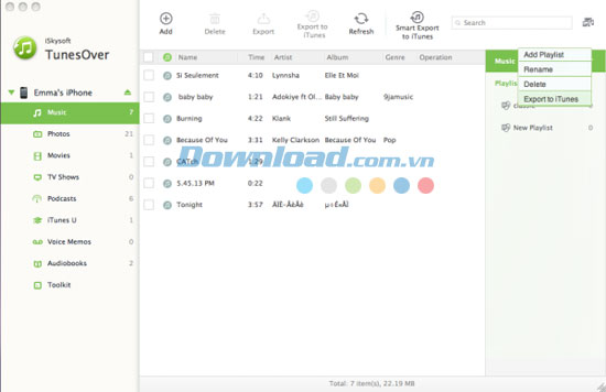iSkysoft TunesOver for Mac