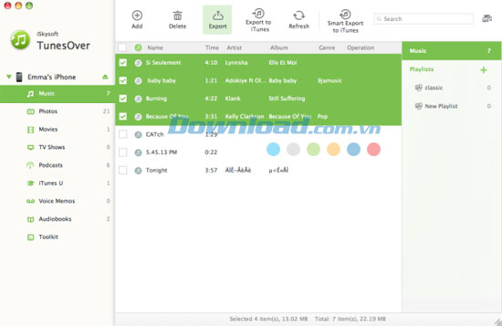 iSkysoft TunesOver for Mac