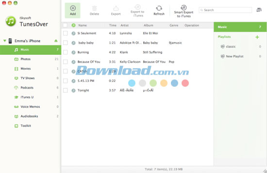 iSkysoft TunesOver for Mac