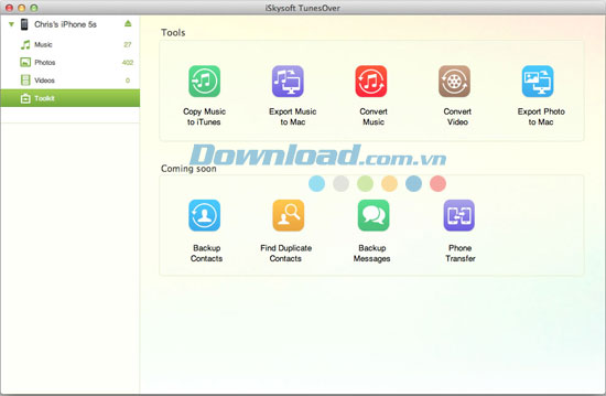 iSkysoft TunesOver for Mac