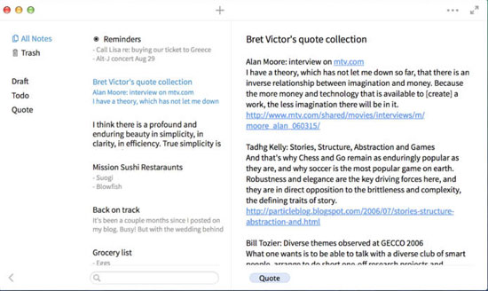 SimpleNote for Mac