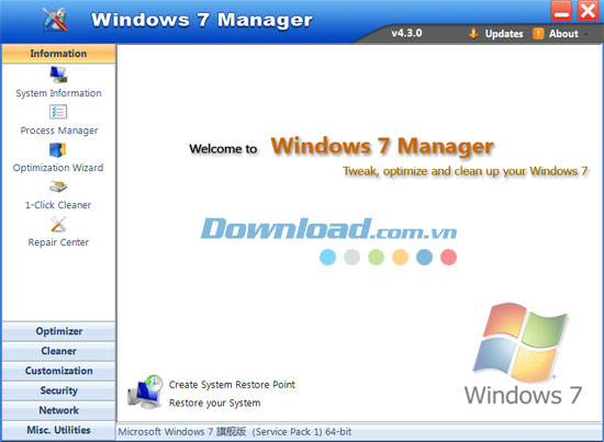 Windows 7 Manager
