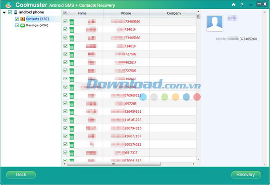 Coolmuster Android SMS+Contacts Recovery