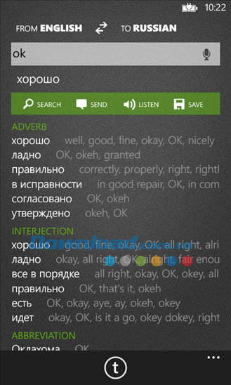 T-Translator for Windows Phone