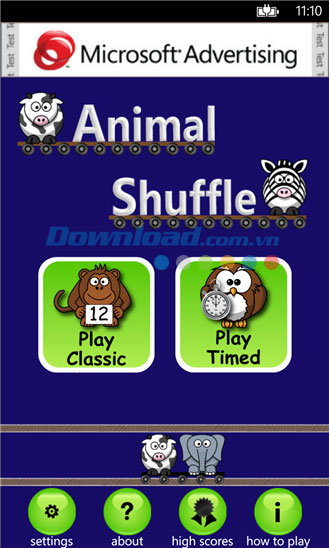 Animal Shuffle for Windows Phone
