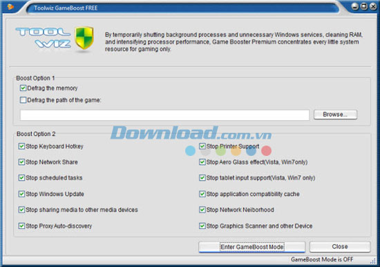 Toolwiz GameBoost