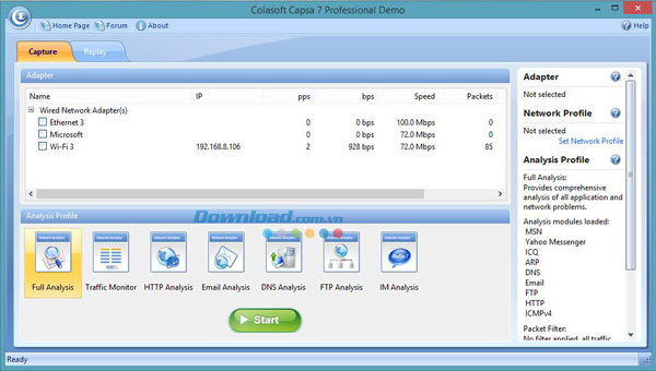 Colasoft Capsa Professional