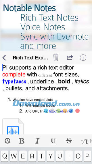 Tạo ghi chú tùy biến