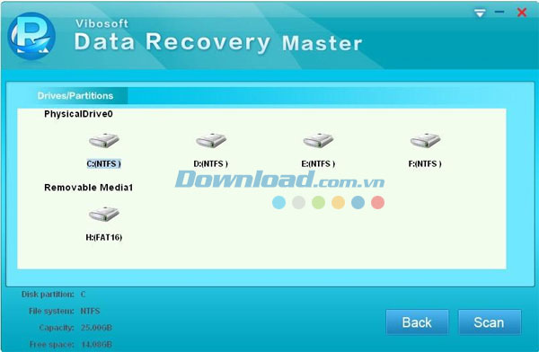Khôi phục dữ liệu nhanh chóng Vibosoft Data Recovery Master