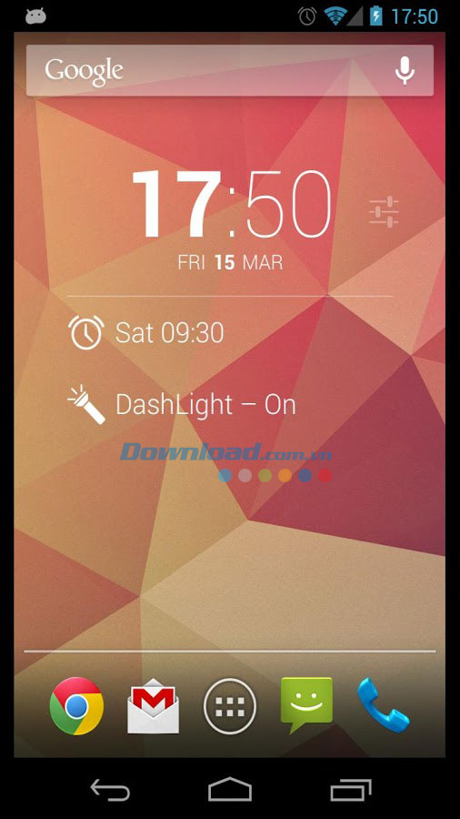 Đèn Flash trên Android DashLight for Android