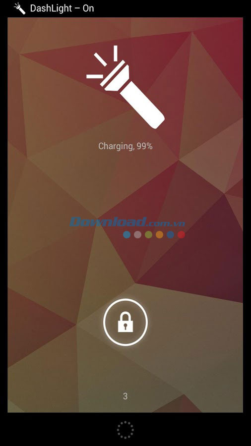 Thông báo sạc pin DashLight for Android
