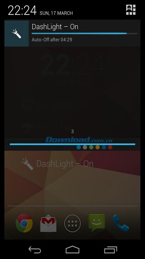 Bật đèn Flash DashLight for Android