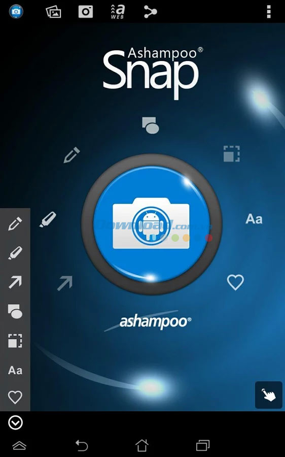 Chia sẻ ảnh chụp màn hình Ashampoo Snap for Android