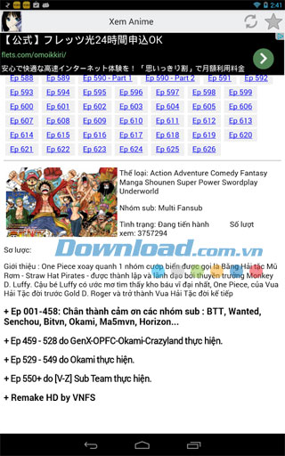 Mobile Anime Vietsub HD for Android