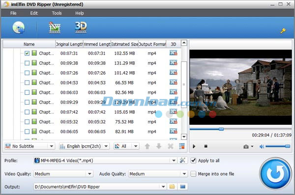 Rip và chuyển đổi DVD ImElfin DVD Ripper