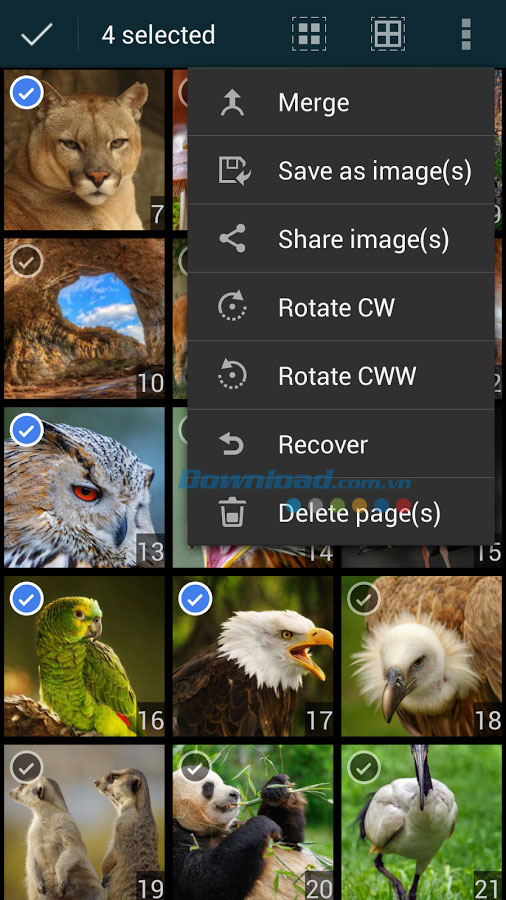 Lựa chọn file Quick PDF Scanner for Android