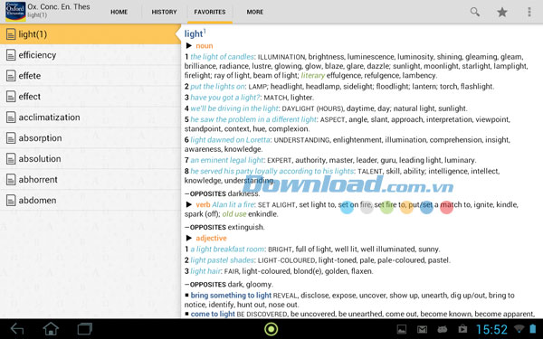 Concise Oxford Thesaurus TR for Android