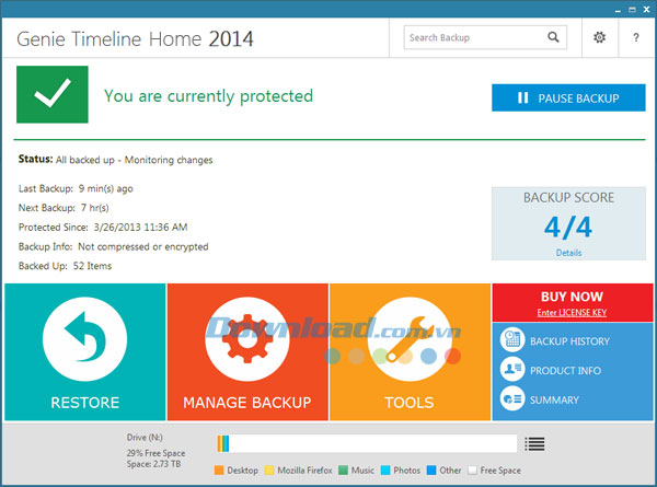 Genie Timeline Home 2014