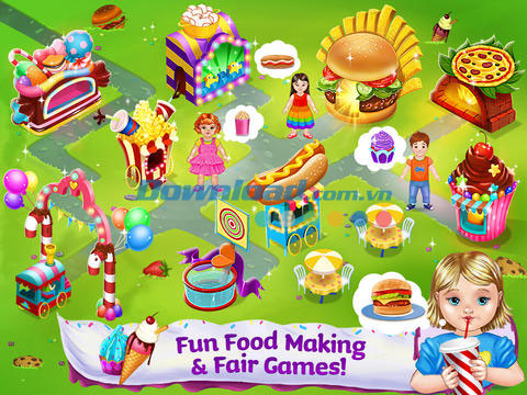 Game lễ hội ẩm thực cho trẻ em Baby Food Fair for iOS