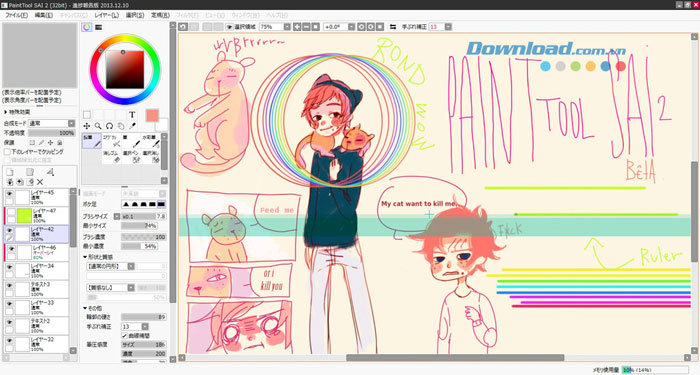 PaintTool SAI trên Windows