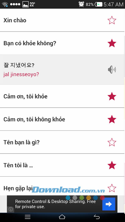 Học giao tiếp tiếng Hàn for Android