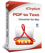 iOrgsoft PDF to Text Converter for Mac