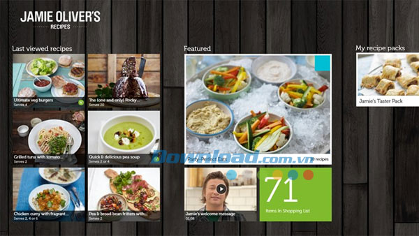 Jamie's Recipes for Windows 8.1