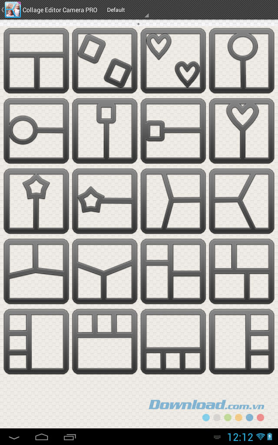 Các hinh ghép Collage Editor Camera for Android