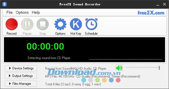 Free2X Sound Recorder