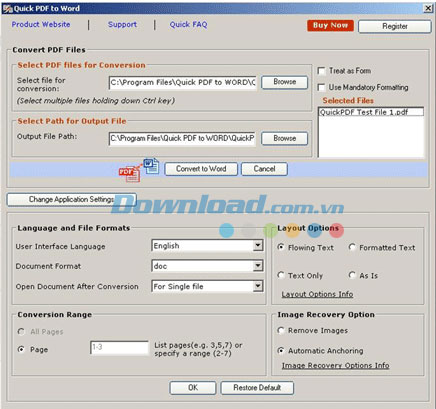 Quick PDF to Word