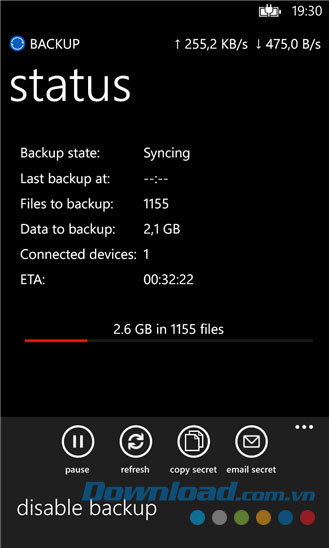 BitTorrent Sync for Windows Phone