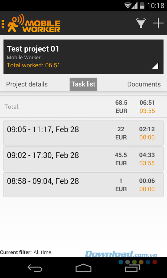 Mobile Worker for Android