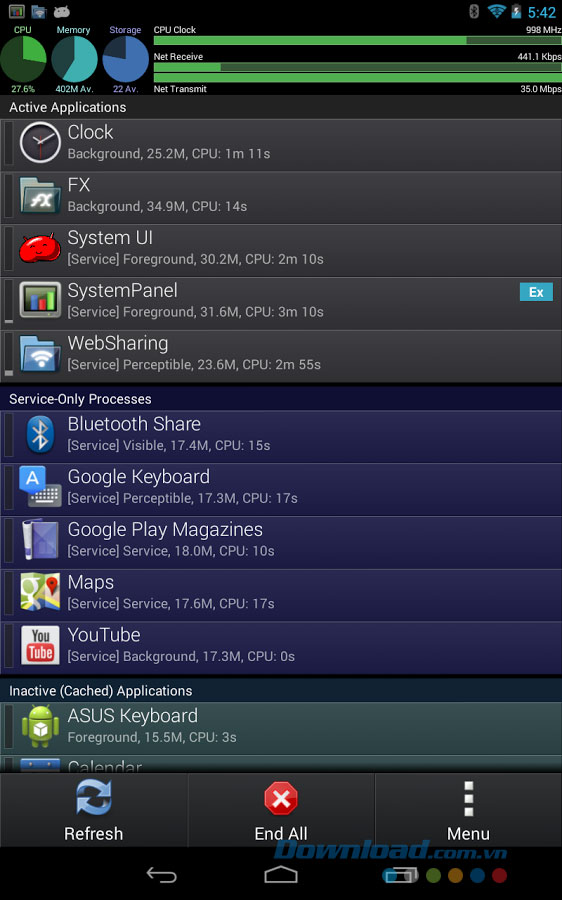 SystemPanelLite for Android