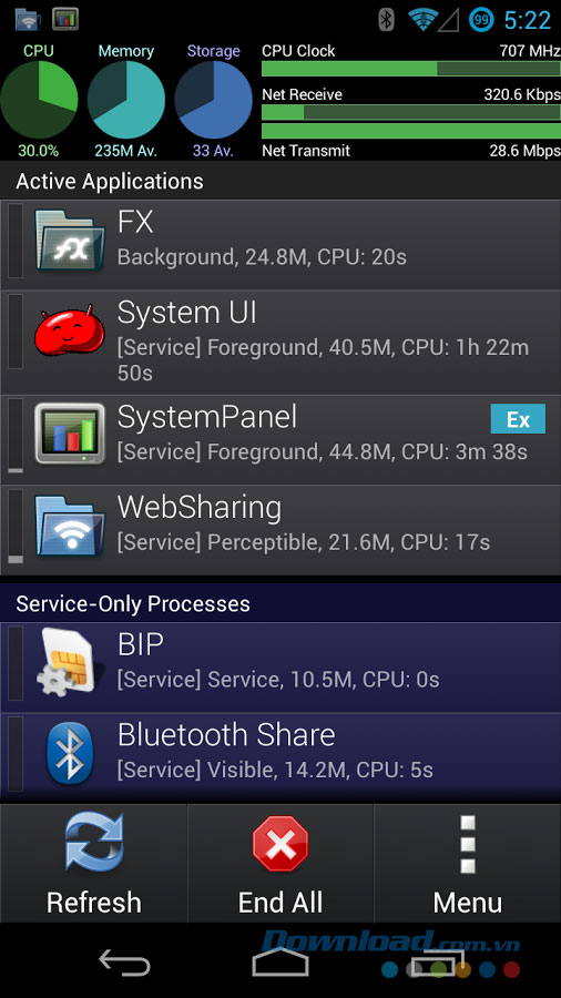 SystemPanelLite for Android
