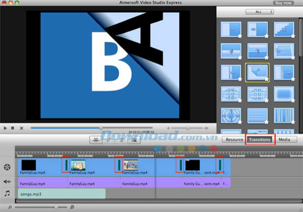 Thêm hiệu ứng chuyển tiếp