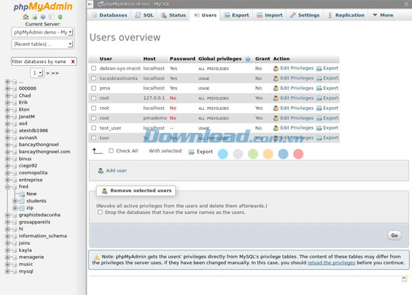 phpMyAdmin
