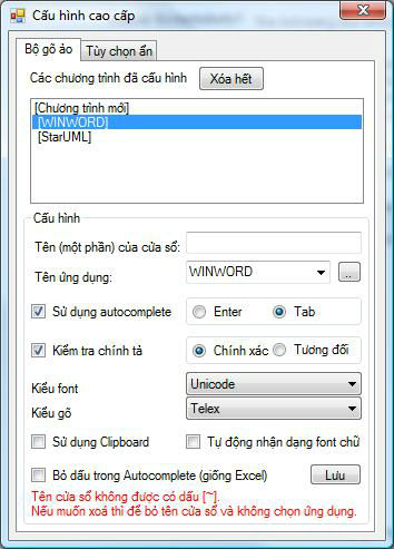 Cấu hình Bộ gõ tiếng Việt FVIK