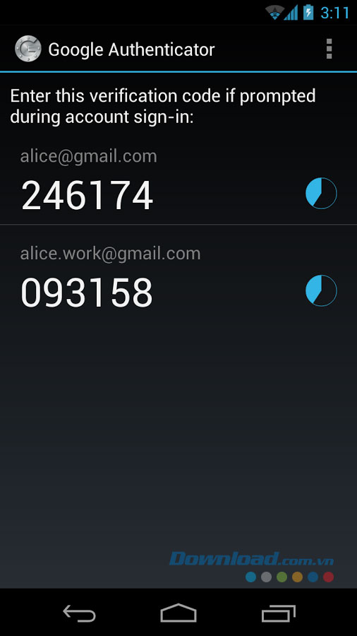 Google Authenticator for Android