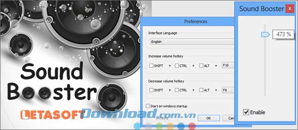 Letasoft Sound Booster: Giải pháp khuếch đại âm thanh hiệu quả cho máy tính Windows. https://st.download.com.vn/data/image/2014/05/03/Letasoft-Sound-Booster3.jpg