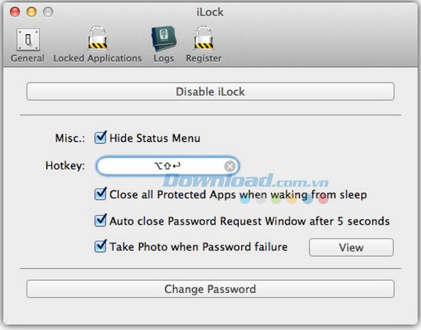 iLock for Mac
