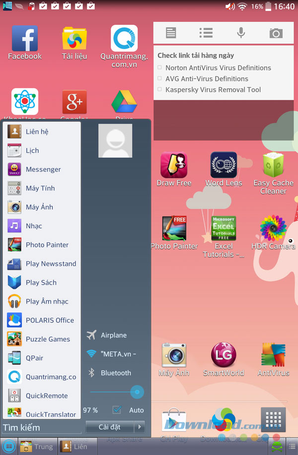 Taskbar for Android