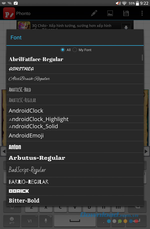 Phonto for Android