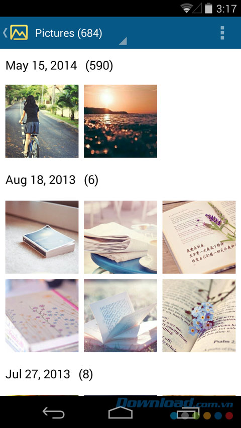 Quản lý ảnh trên điện thoại Tomi File Manager for Android