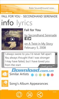 SoundHound for Windows Phone