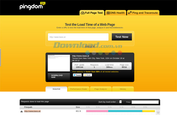 Pingdom Tools