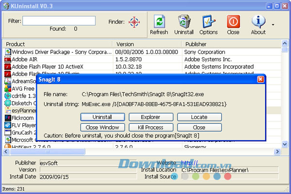 KUninstall